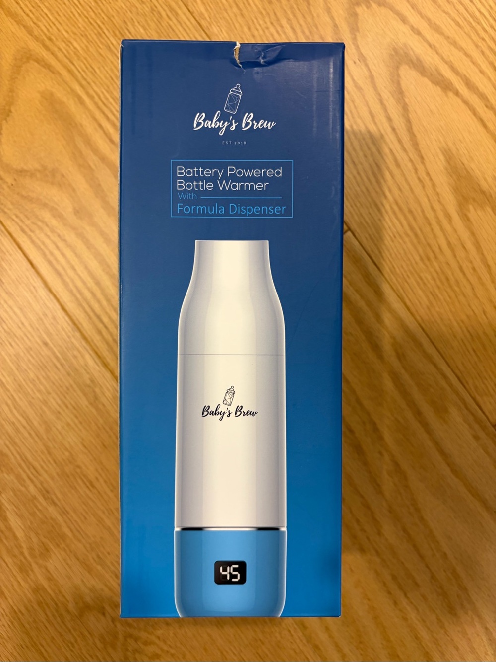 Portable Bottle Warmer with Formula Dispenser - White/Pink